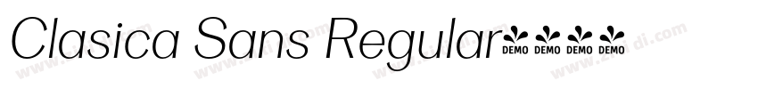 Clasica Sans Regular字体转换